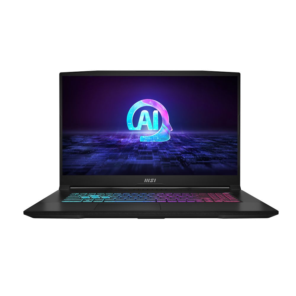 MSI Katana A17 AI B8VF AMD Gaming Laptop Ryzen 9 8940H/ 512GB SSD/ 16GB RAM/ Nvidia Geforce RTX 4060/ GDDR6 8GB/ 17.3-Inch FHD (1920 X 1080)/ 144Hz/ Win11 - Black (Arabic/English)