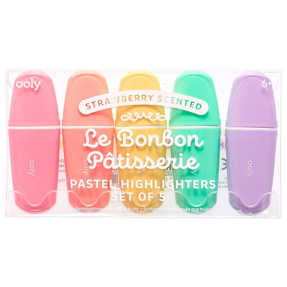 OOLY Le Bonbon Patisserie Scented Pastel Highlighters - Set of 5