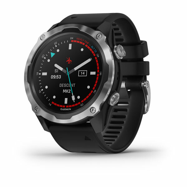 Garmin Descent MK2 Stainless Steel with Black Band