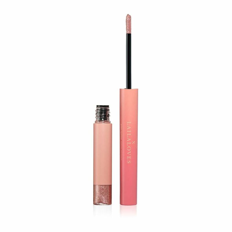 Lottie London X Laila Loves 2-In-1 Glitter Liner & Shadow Pink Diamond Pale Pink