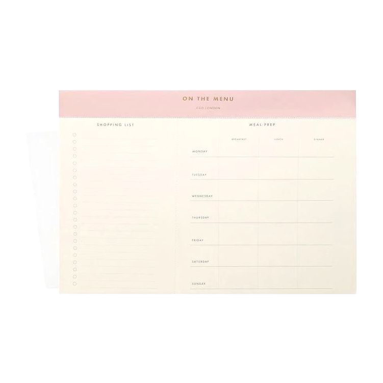 Career Girl London The Meal Plan Pad