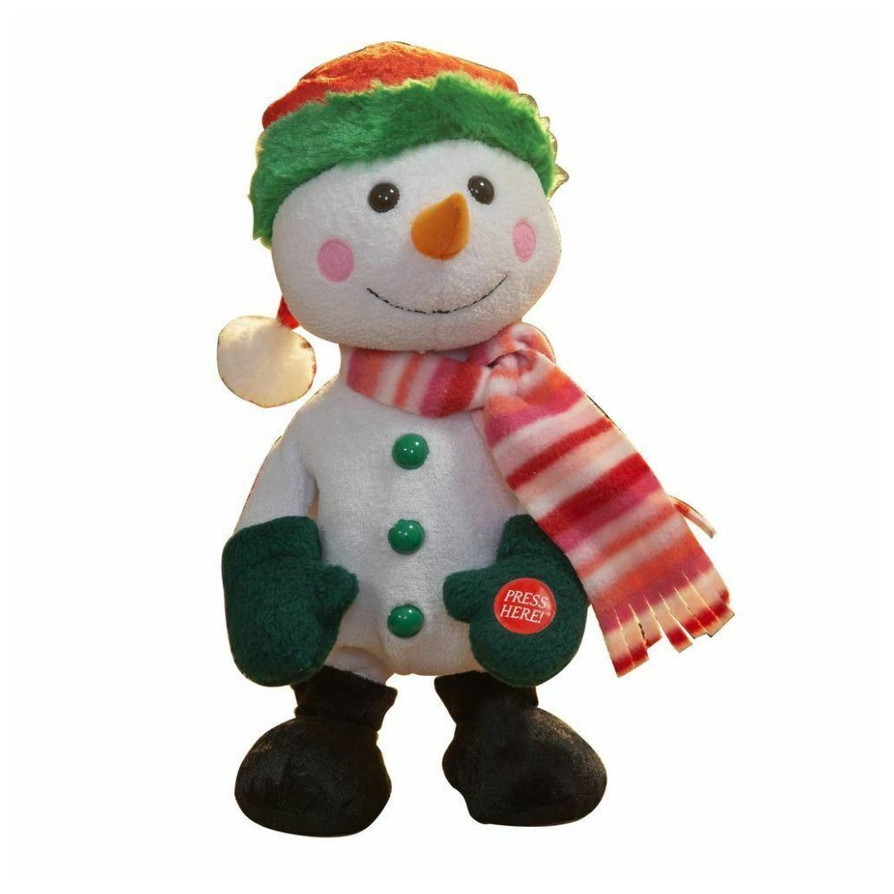 Santa's Workshop Musical Dancing Snowman 12cm