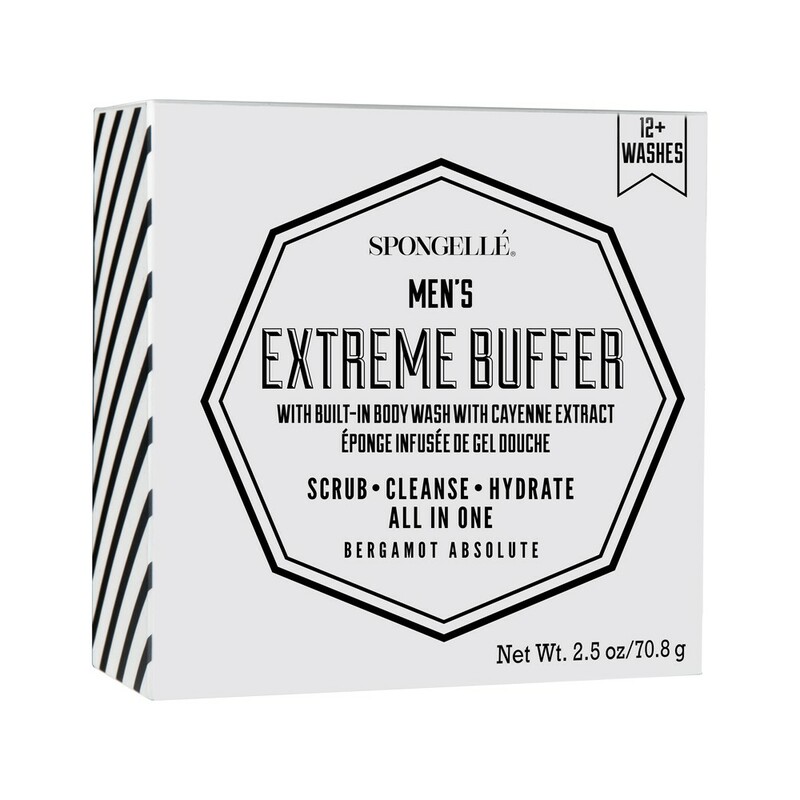 Spongelle Mini Men's Extreme Buffer Bergamot Absolute 12+ Washes 70.8g