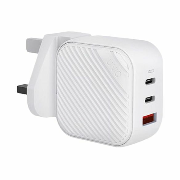 Uniq Verge Pro 66W Gan USB-C Wall Charger Cloud White UK