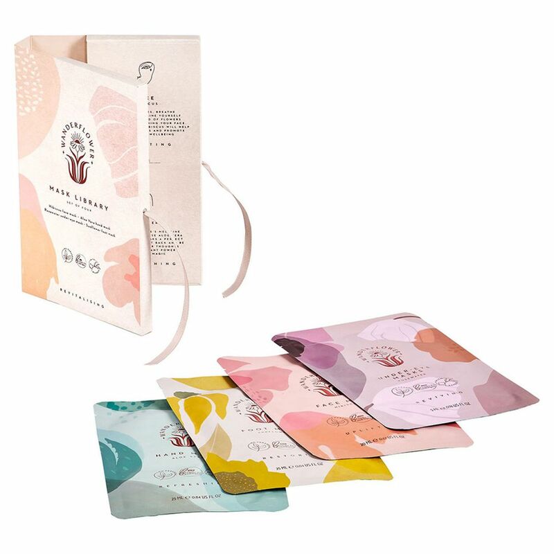 Wanderflower Sheet Mask Set Pink 5ml/20Ml/25ml/25ml