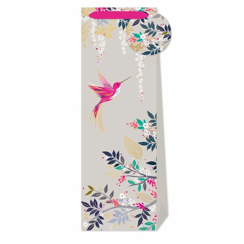 Sara Miller Grey Hummingbird Bottle Bag