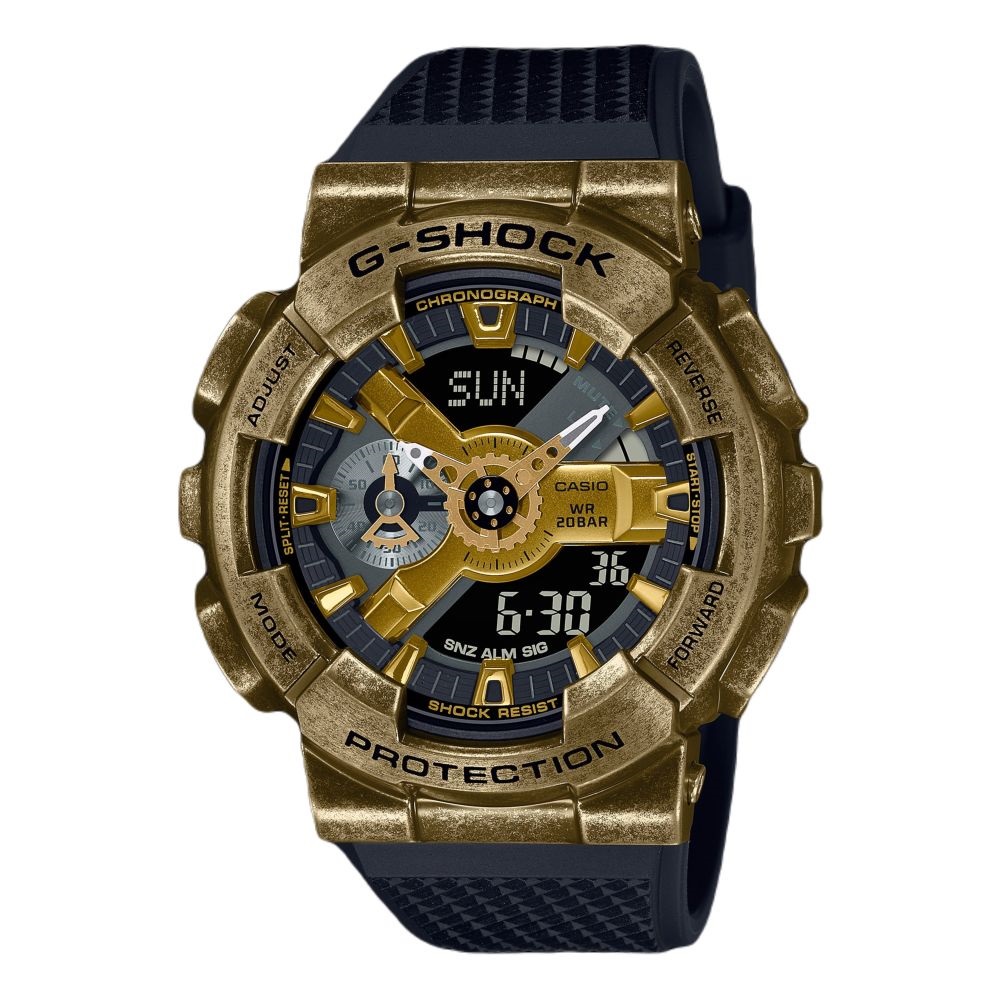 Casio G-Shock Gm-110Vg-1A9Dr Analog Digital Men Watch Black & Gold