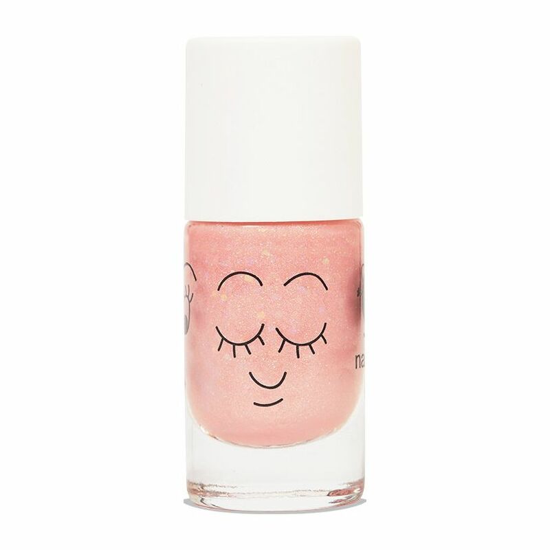 Nailmatic Kids Water Based Nail Polish Peachy Peach Glitter