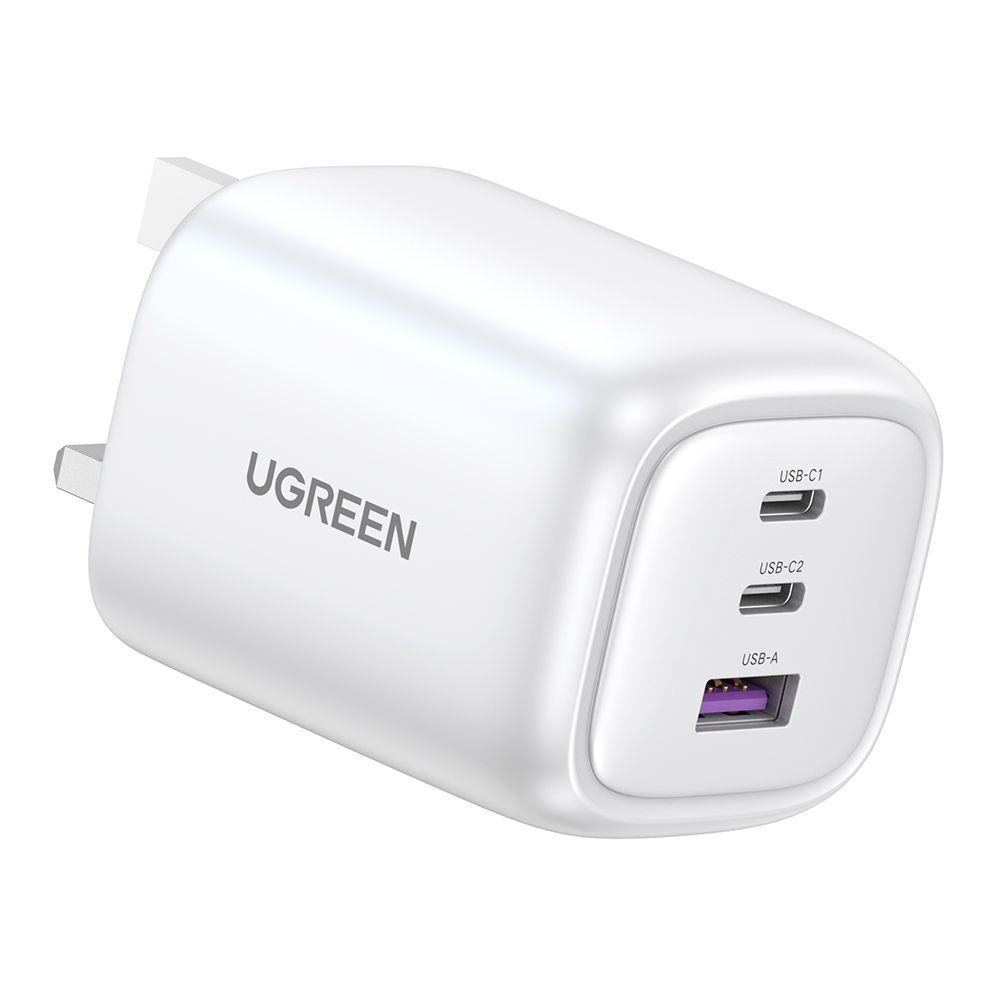 UGREEN Nexode 65WPD GaN Foldable Fast Charger UK - White