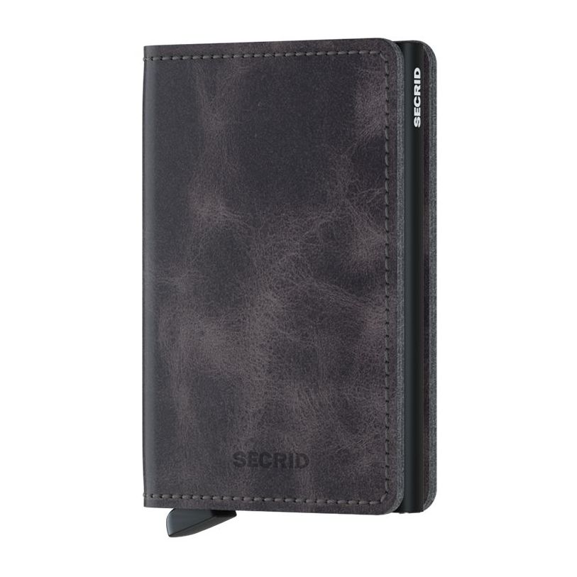 Secrid Slimwallet Slim Vintage Leather Grey/Black