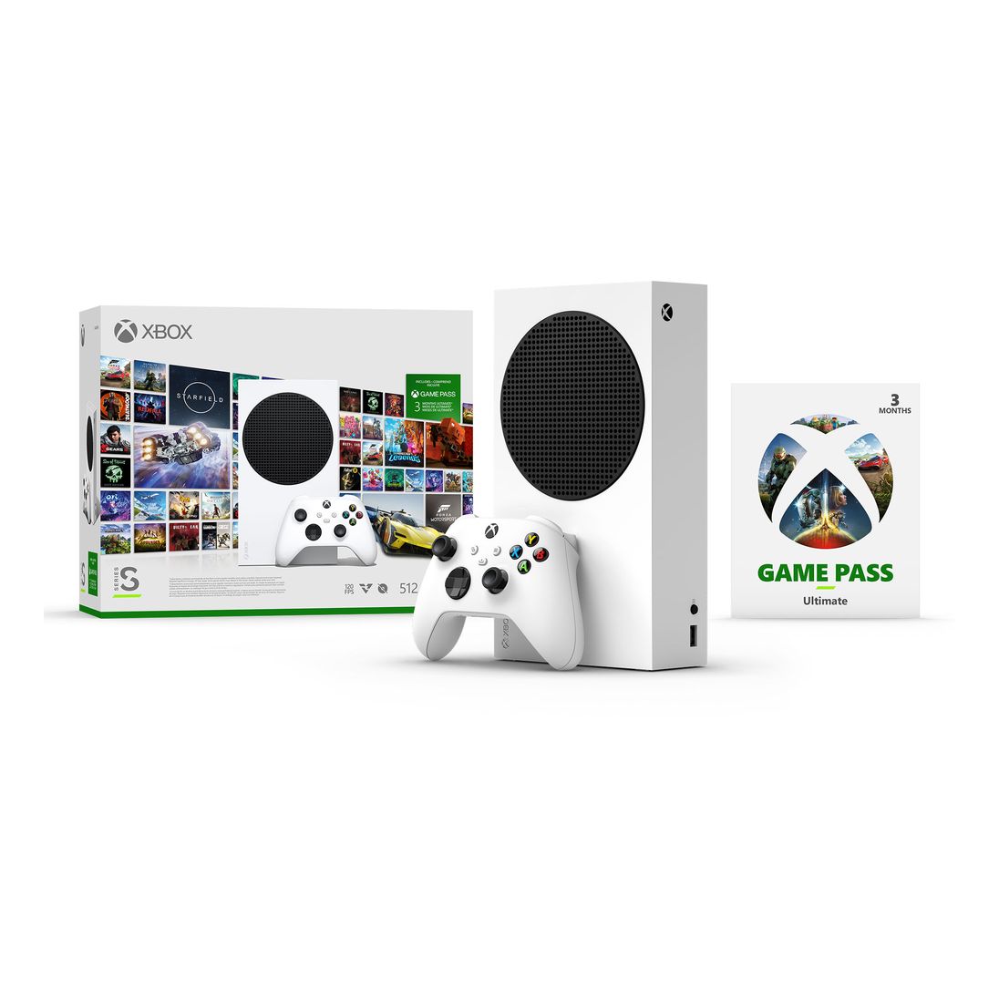 Microsoft Xbox Series S Digital 512GB Console + 3 Months Game Pass Ultimate (Bundle)