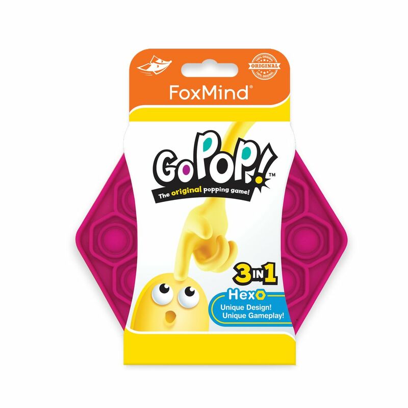 Foxmind Games Go Pop! Hexo Popping Game - Magenta