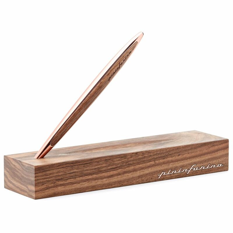 Pininfarina Segno Cambiano Rose Gold Walnut - Gold Edition Inkless Pen - Ethergraf Metal Alloy