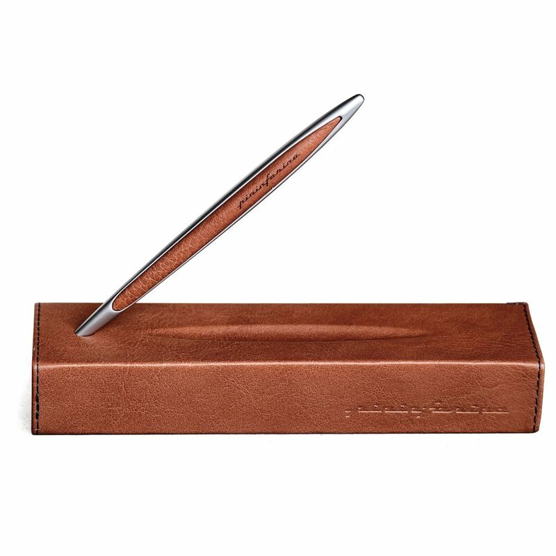 Pininfarina Segno Cambiano Luxury Leather Limited Edition 01- Natural Inkless Pen - Ethergraf Metal Alloy