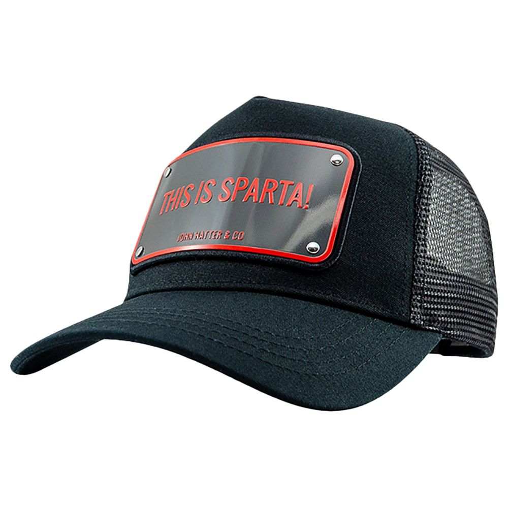 John Hatter This Is Sparta! Men's Trucker Cap Black