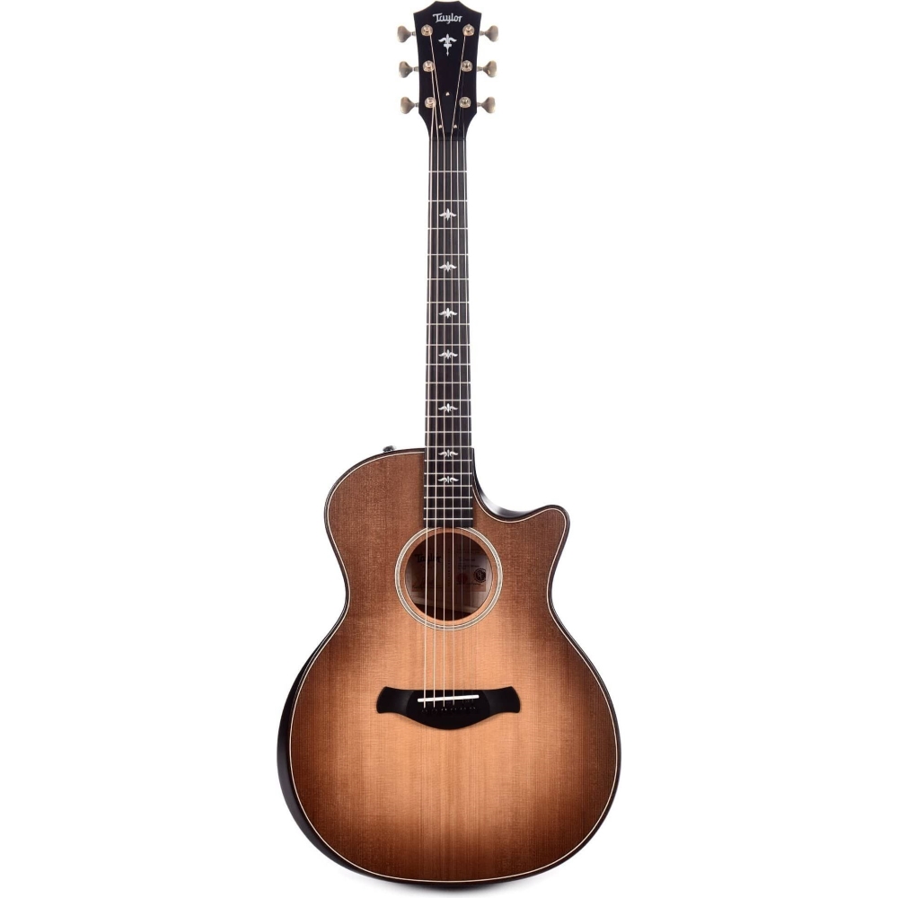 Taylor 614ce WHB Grand Auditorium Builder's Edition Acoustic-Electric Guitar Cutaway V Class Bracing - Wild Honey Burst - Includes Taylor Deluxe Hardshell Brown