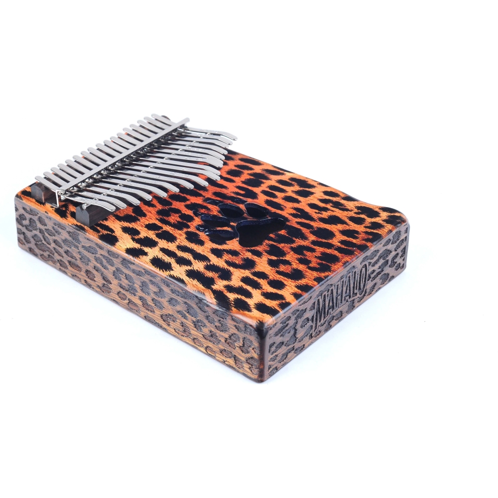 Mahalo MKA17CH Kalimba Cheetah Design Key of C with Bag