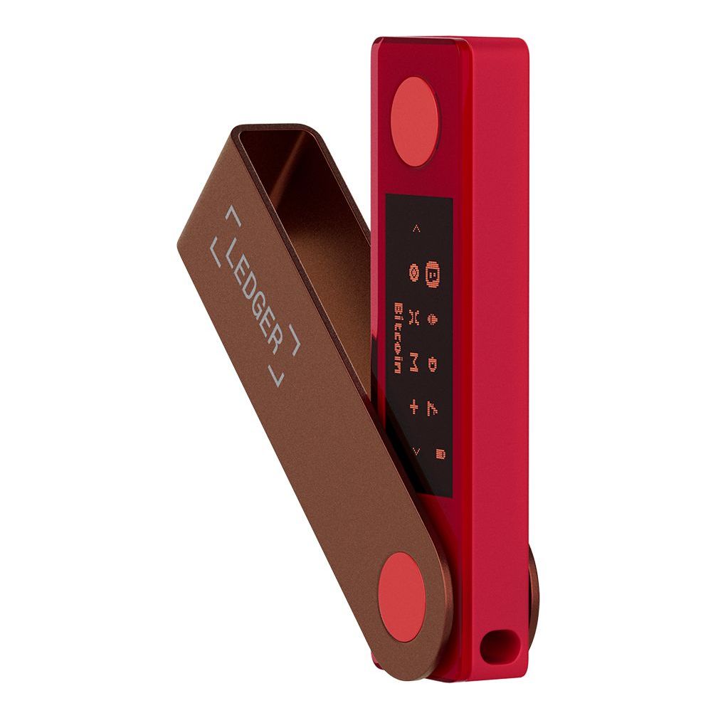 Ledger Nano X Crypto Hardware Wallet - Ruby Red