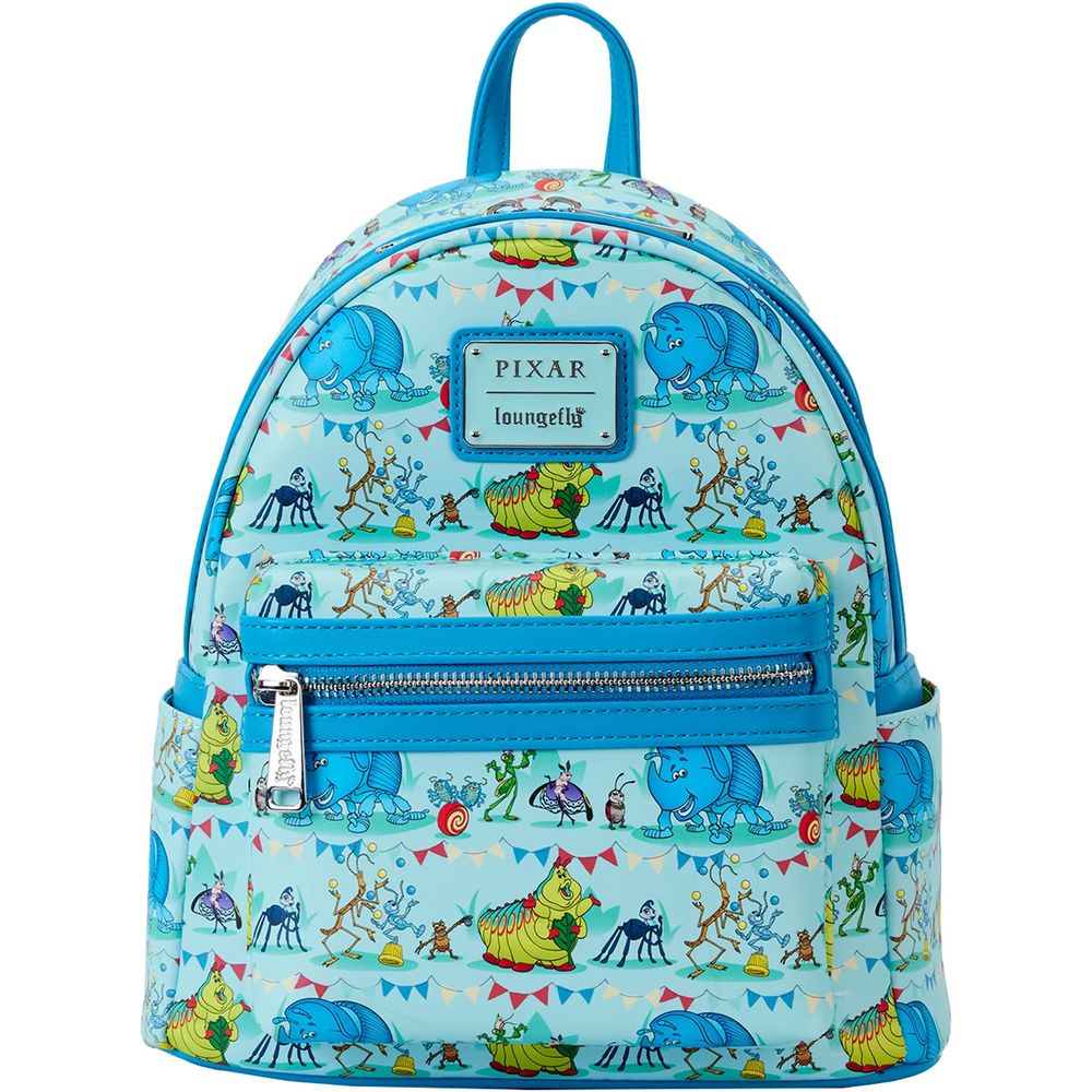 Loungefly! Leather Disney A Bugs Life All-Over-Print Mini Backpack