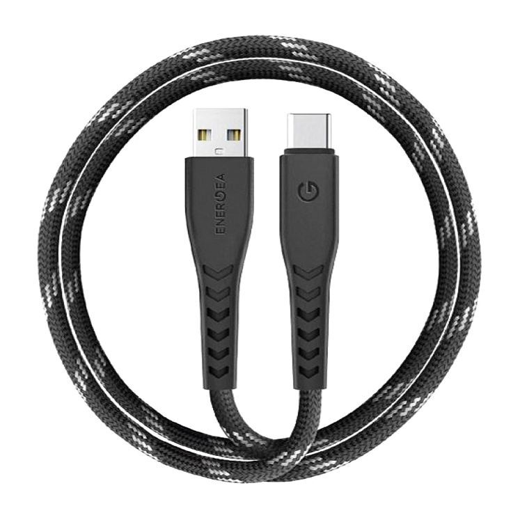 Energea Nyloflex USB-A to USB-C Universal Cable 1.5M Black