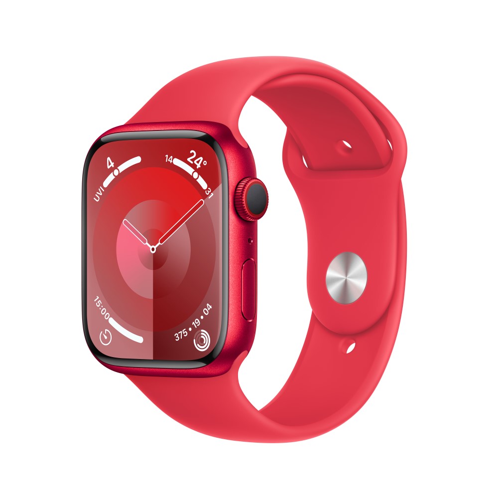 Apple Watch Series 9 GPS + Cellular 41mm (PRODUCT)RED Aluminium Case with (PRODUCT)RED Sport Band - M/L