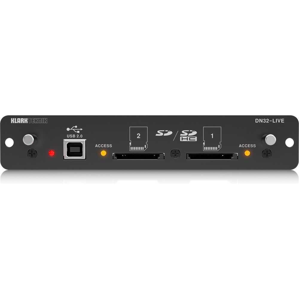 Klark Teknik DN32-LIVE SD/SDHC and USB 2.0 Expansion Module