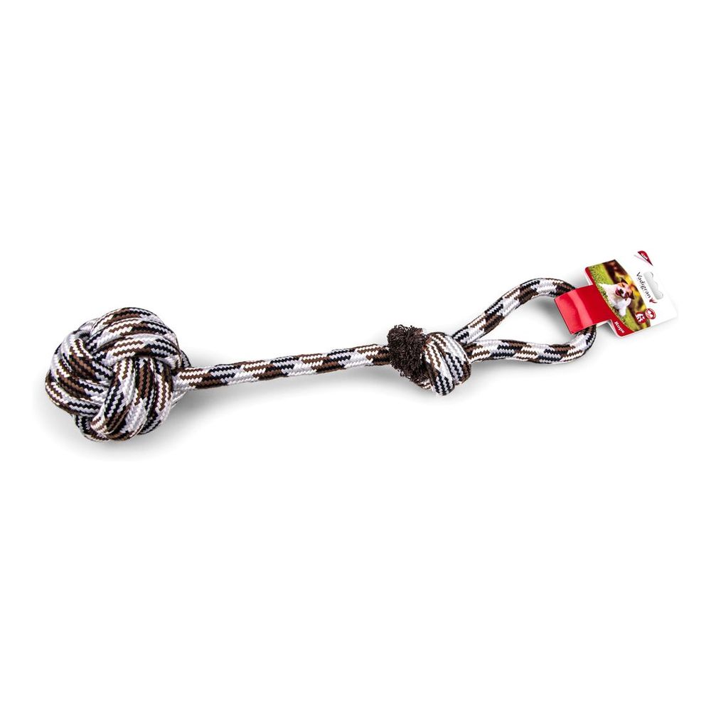 Vadigran Cotton Rope + Handle + Ball 10.5cm Brown 54cm