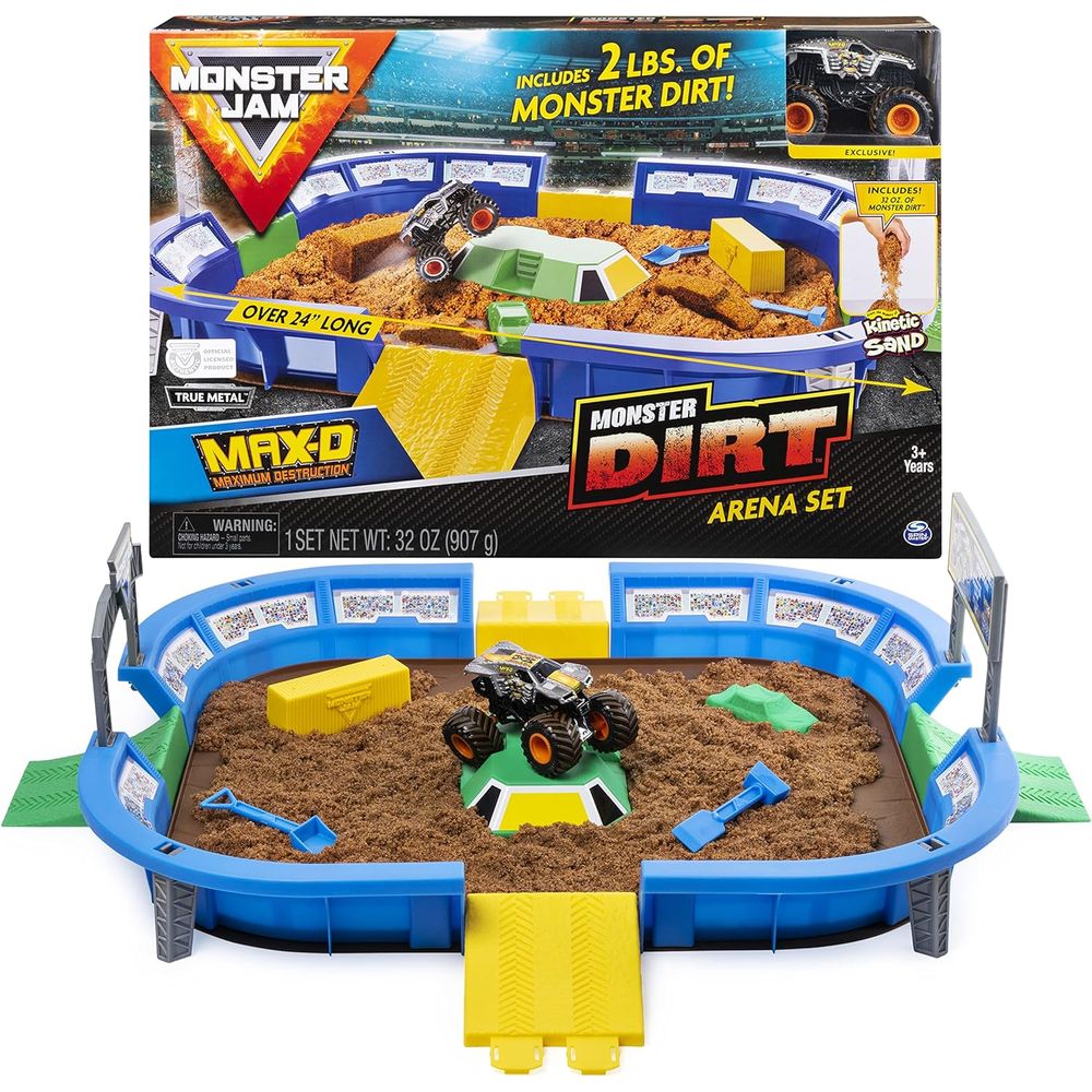 Monster Jam Kinetic Dirt Arena Playset