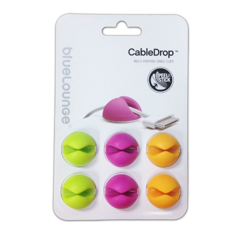 Bluelounge Cabledrop Cable Organizer Bright (6 Pack)