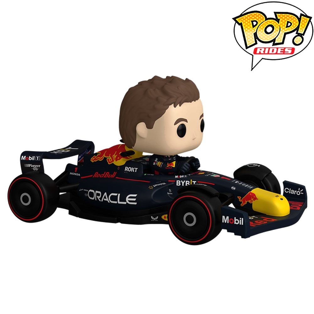Funko Pop! Rides Super Deluxe Formula 1 Red Bull Max Verstappen 3.75-Inch Vinyl Figure - FU72617