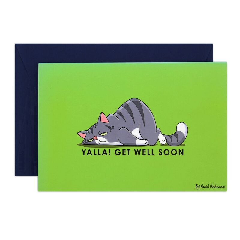 Mukagraf Yalla Get Well Soon Greeting Card