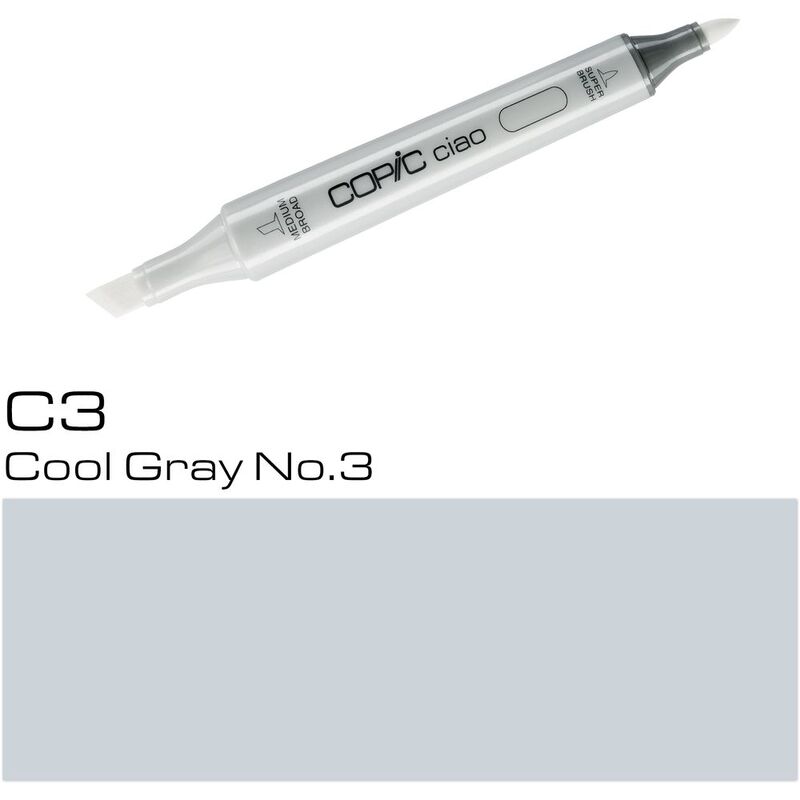 Copic Ciao Refillable Marker - C3 Cool Grey No.3