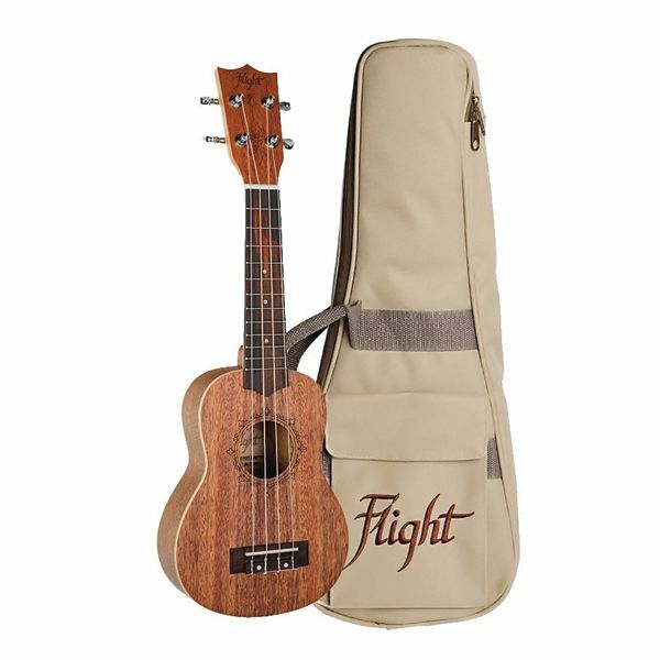 Flight DUS321 Mahogany Soprano Ukulele with Bag