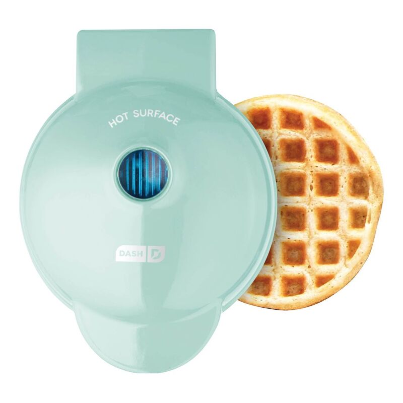 Dash Mini Waffle Maker Aqua