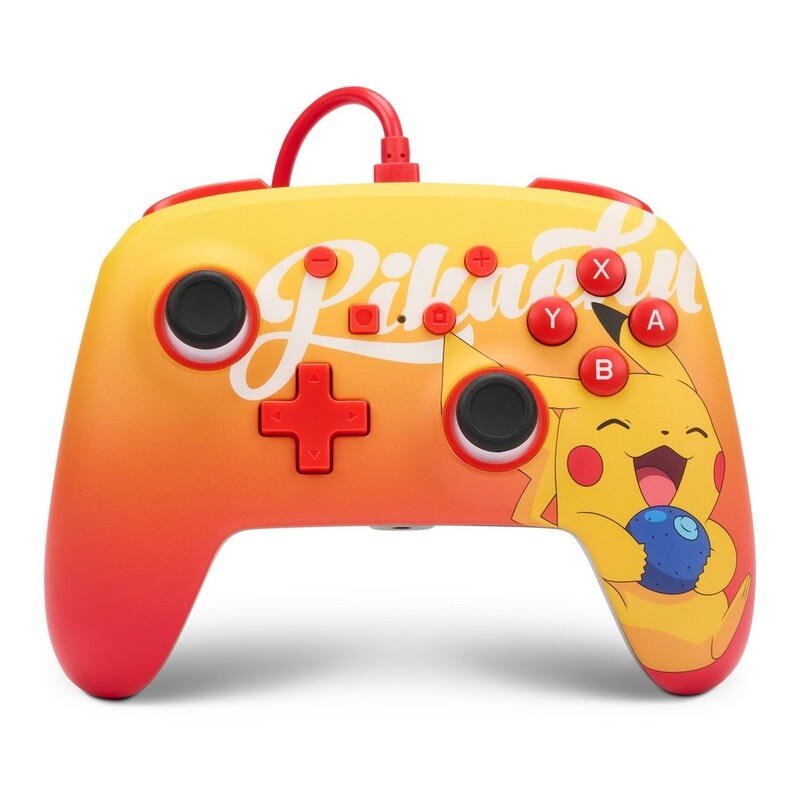 PowerA Enhanced Wired Controller For Nintendo Switch Pokemon Oran Berry Pikachu