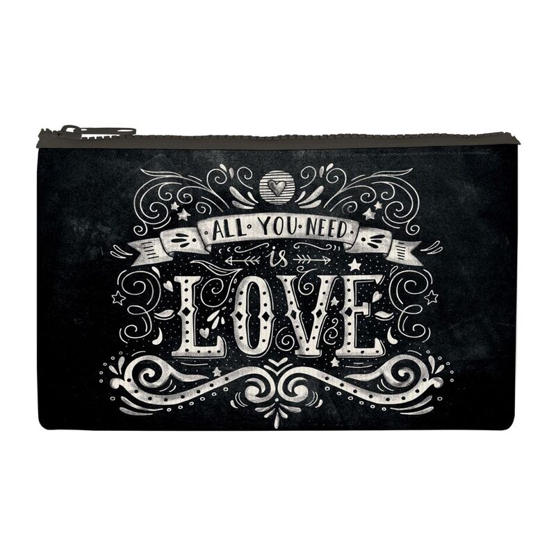 Legami Zipper Pouch Funky Collection Pencil Case Love Blackboard