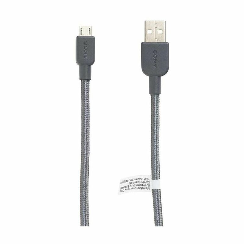 Sony USB A to Micro USB Nylon Cable 150cm Grey