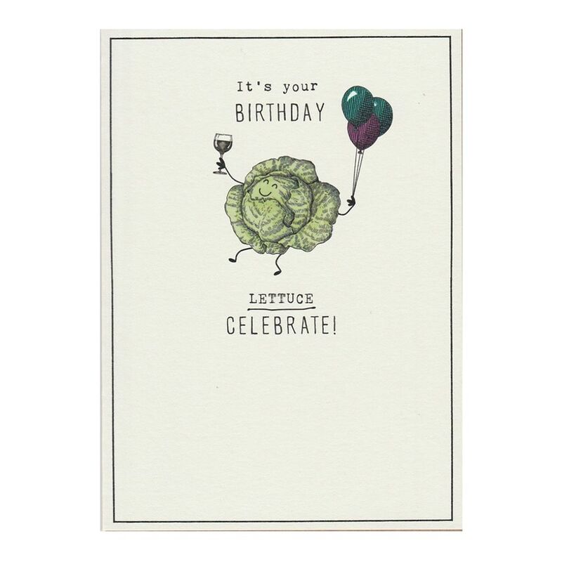 Pigment Productions Etched Lettuce Celebrate Greeting Card