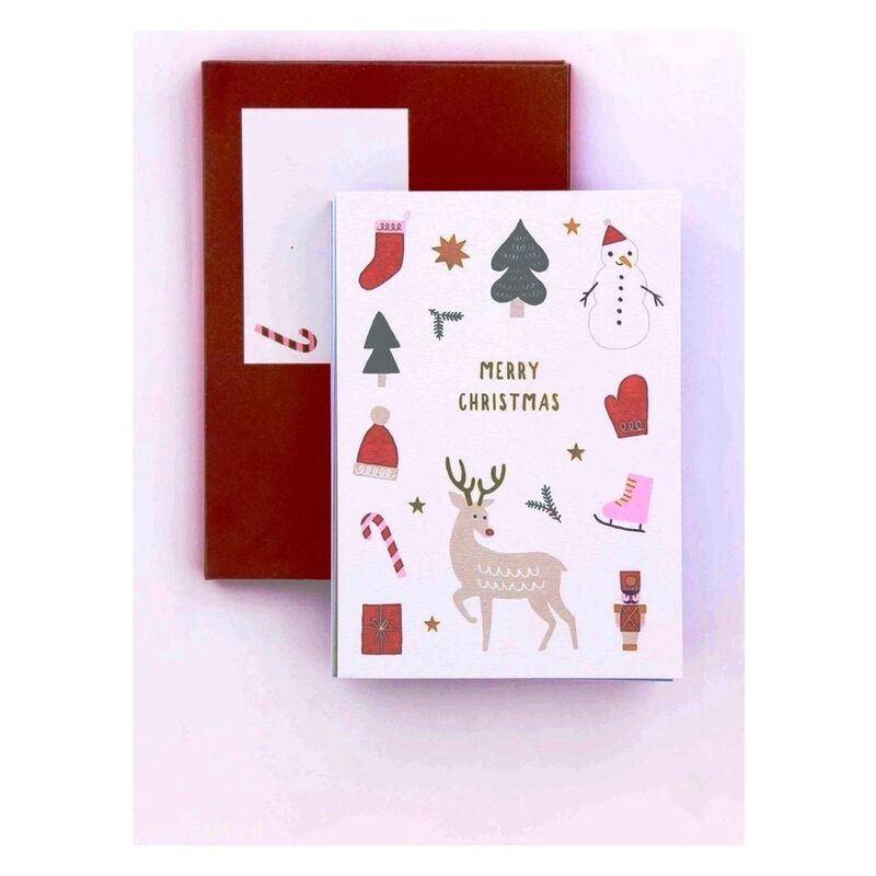 Kikki.K A6 Greeting Cards Christmas 2018 (Pack of 10) (16.2 x 11.2cm)