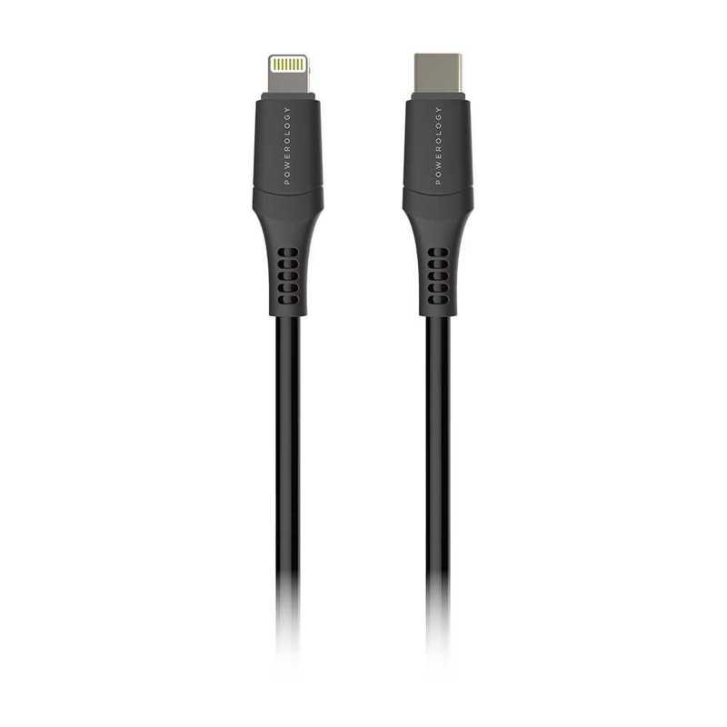 Powerology PD Lightning to Type-C Cable 1.2m Black