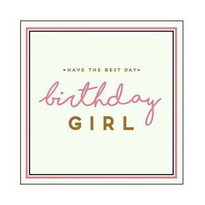 Alice Scott Best Day Birthday Girl Greeting Card (160 x 156mm)