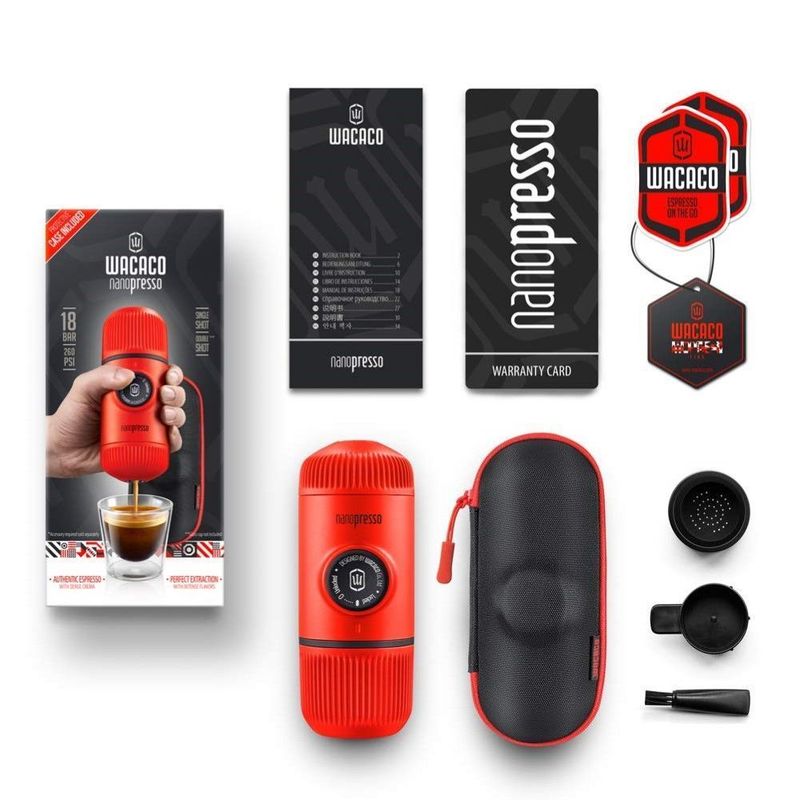 Wacaco Nanopresso Ground Machine Lava Red + Case