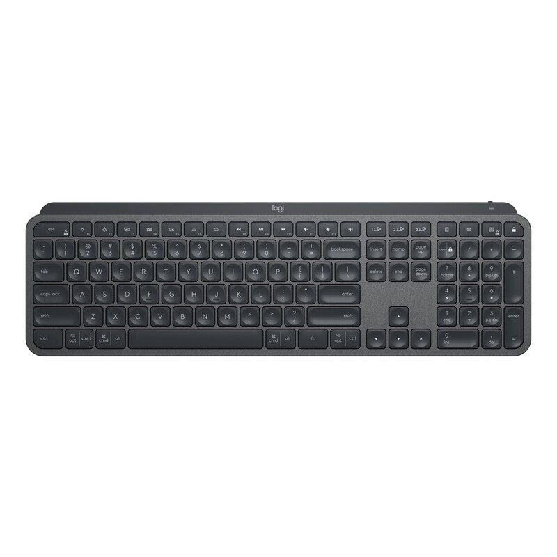 Logitech 920-010088 MX Keys Advanced Illuminated Keyboard - Graphite (US English)