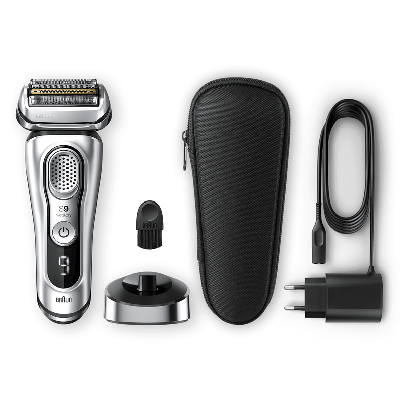 Braun Series 9 9350S Wet & Dry Shaver With Charging Stand Silver