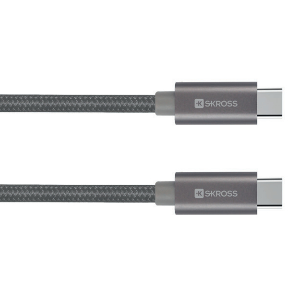 Skross USB Type-C To USB Type-C Charging Cable 2m Space Gray