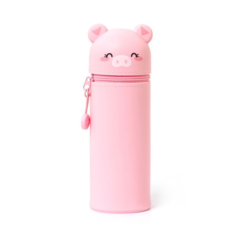 Legami Kawaii 2-In-1 Soft Silicone Pencil Case - Piggy