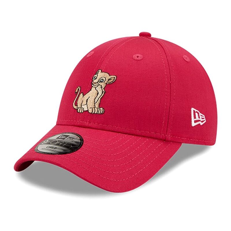 New Era Character Logo Disney Lion King Cap Dark Pink Youth