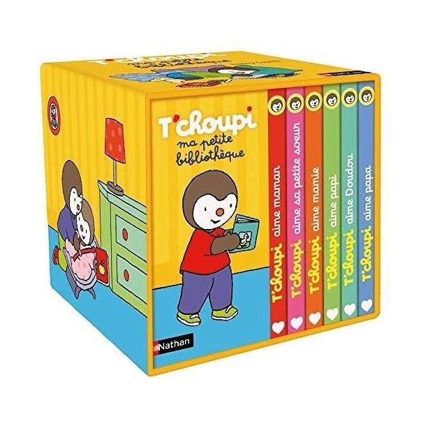 T'Choupi - Coffret 6 Volumes - Ma Petite Bibliotheque T'Choupi | Thierry Courtin