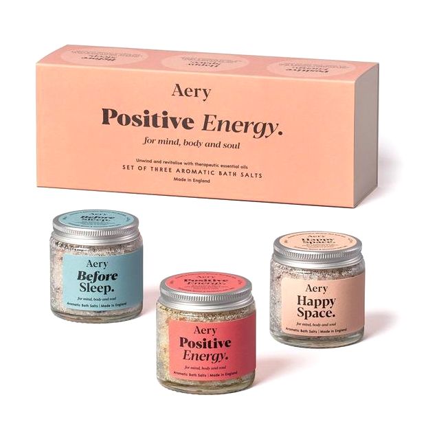 Aery Living Bath Salts Gift Set Happy Space (Set of 3)