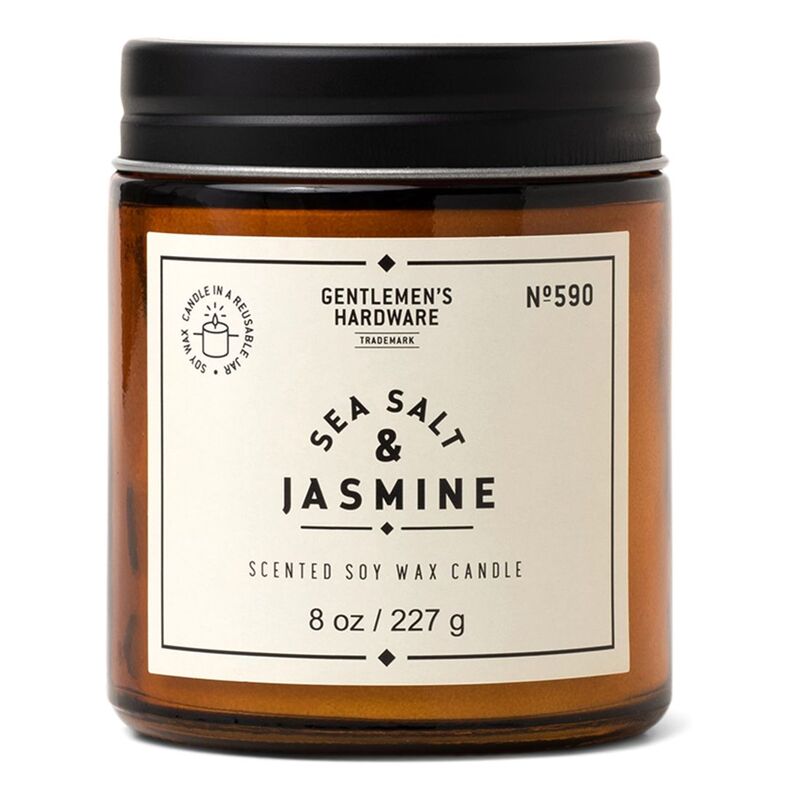 Gentlemen's Hardware Jar Candle Sea Salt & Jasmine 8oz